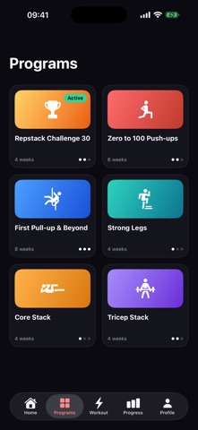 Repstack: Calisthenics Screenshot 2 of 5