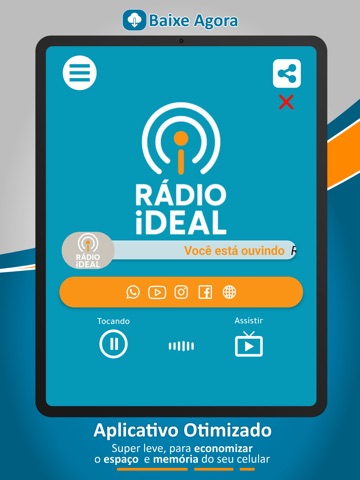 Rádio Ideal US iPad screenshot