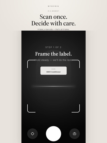 MySkinIQ — Ingredient Scanner iPad screenshot