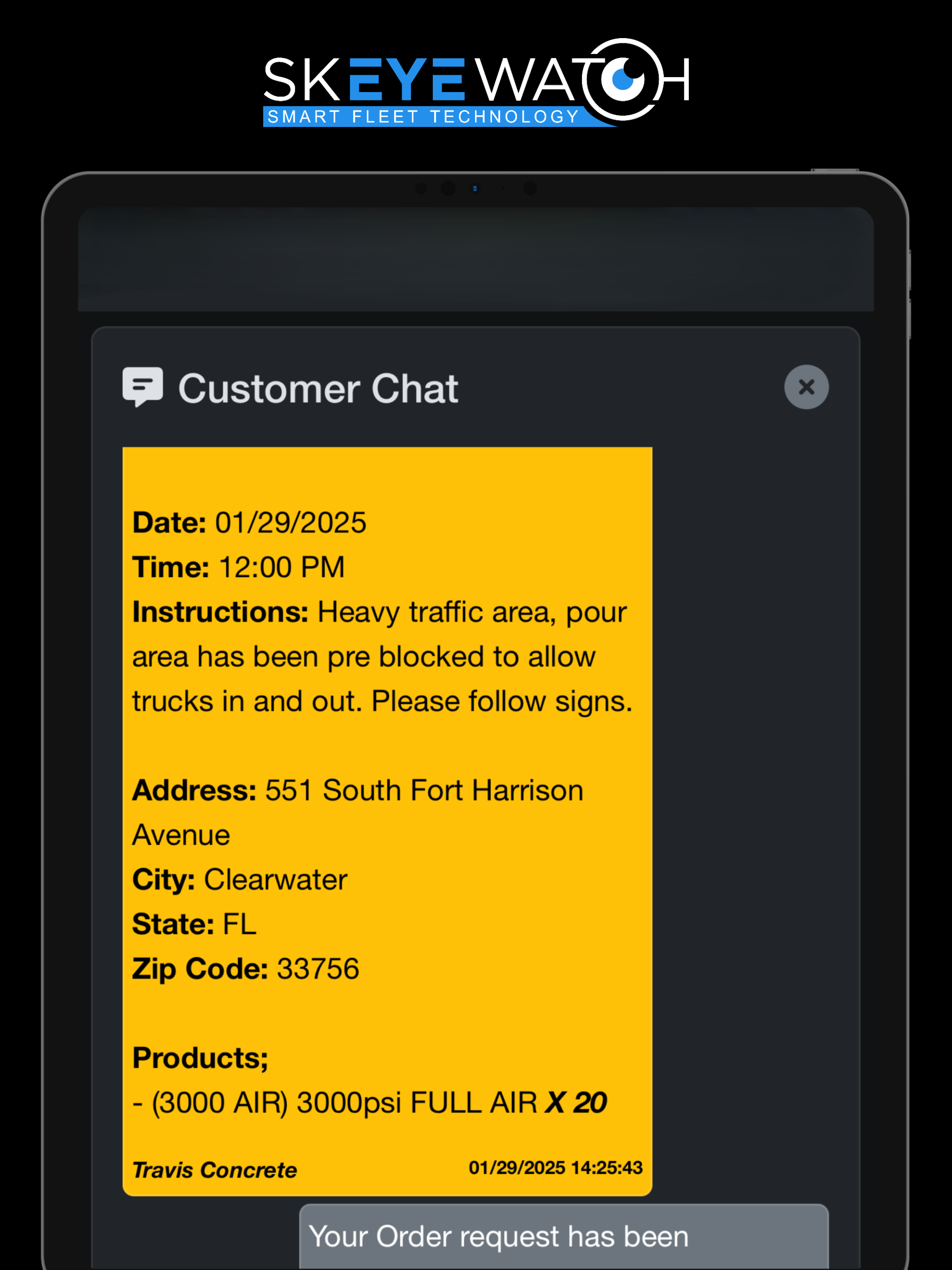 Dispatch360 Customer Portal