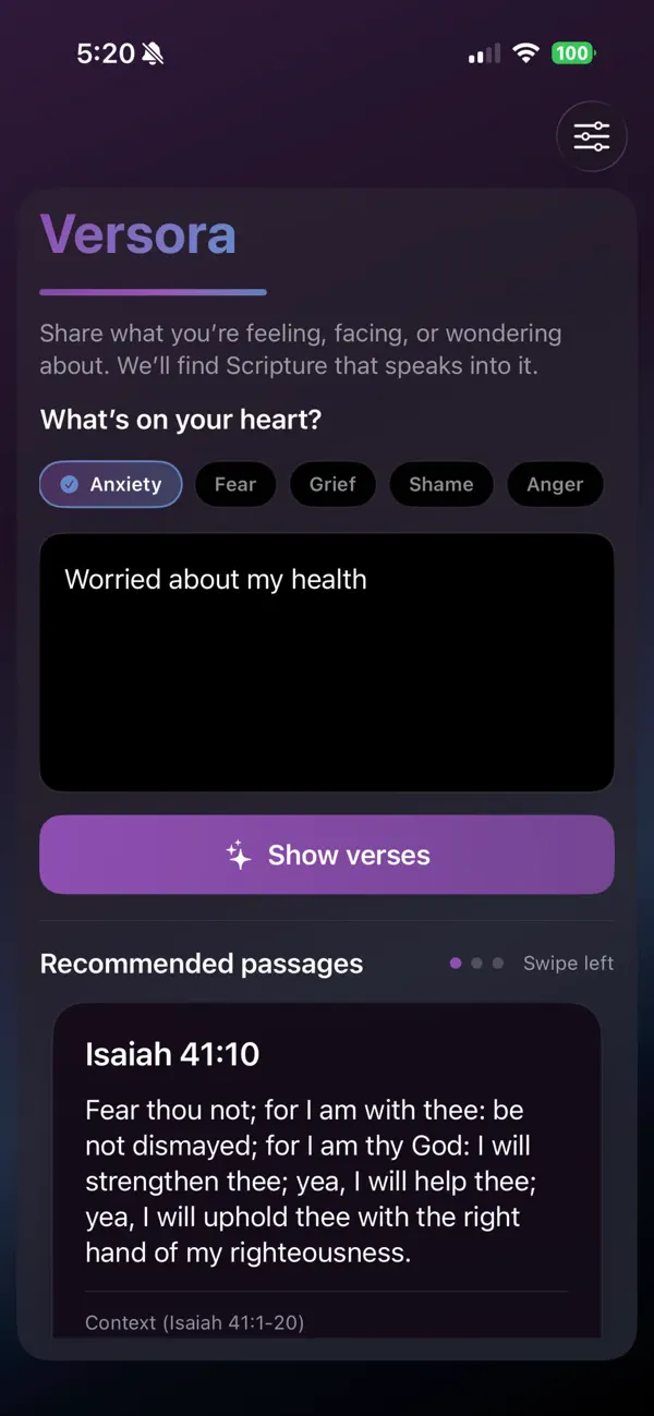 #1. Versora (iOS) Ved: Caleb Hartley