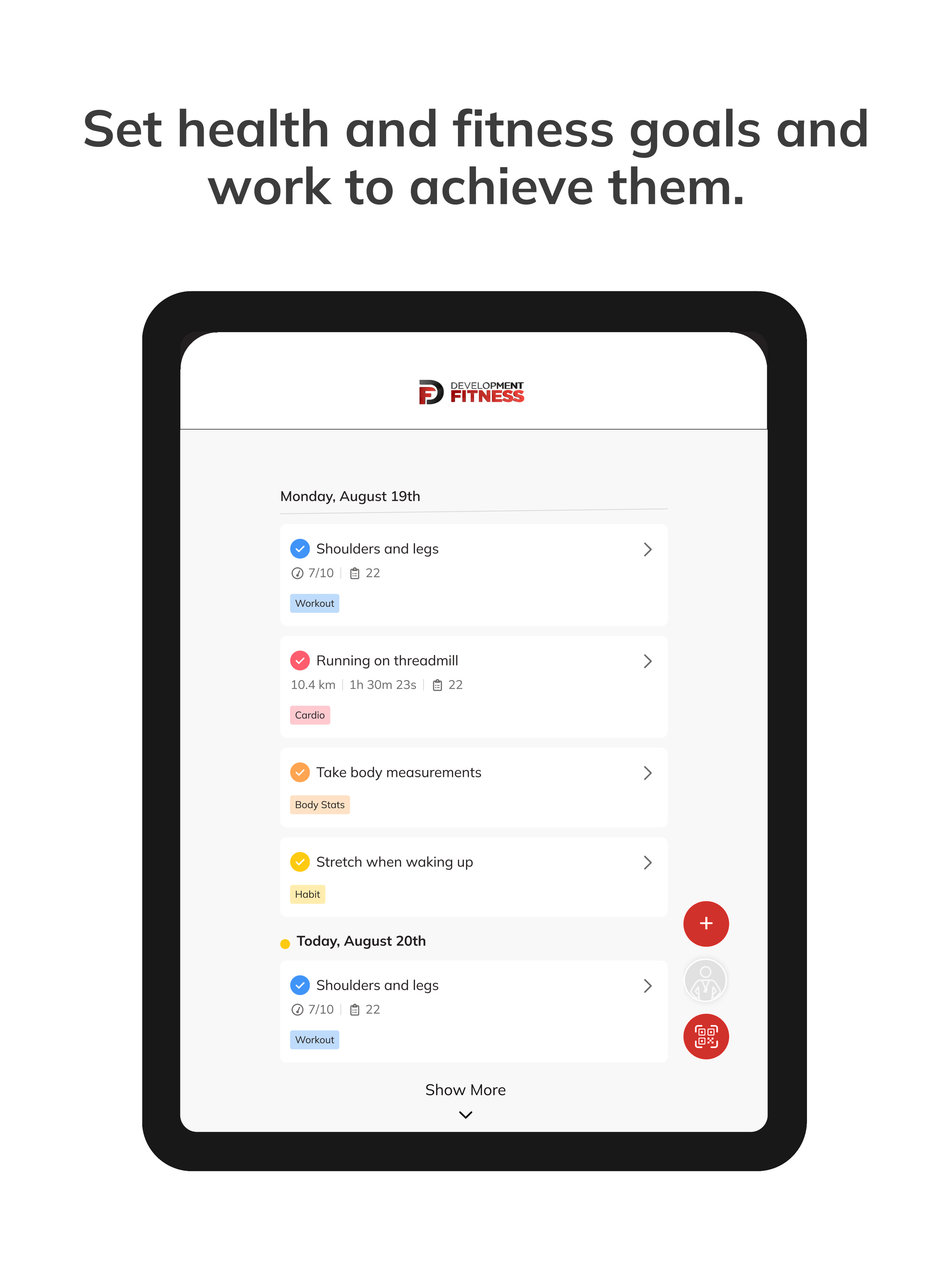 Development Fitness APP