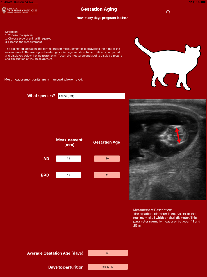 #6. Gestation Aging (iOS) 由: University of Wisconsin - Madison School of Veterinary Medicine