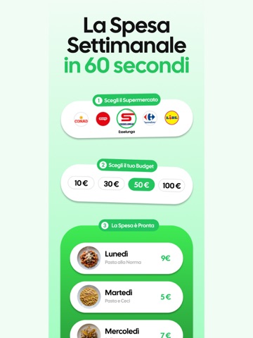 Quanto Basta:Spesa Settimanale iPad screenshot 1