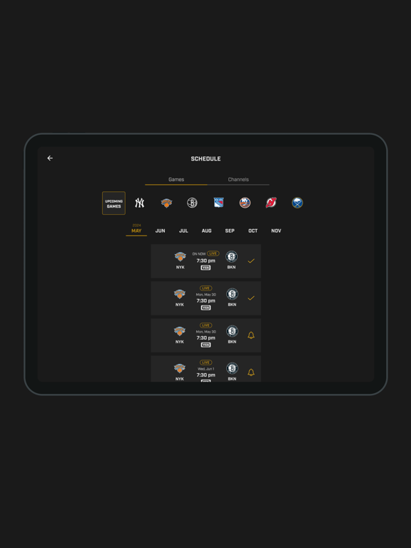 Gotham Sports iPad screenshot 6 - Sports app