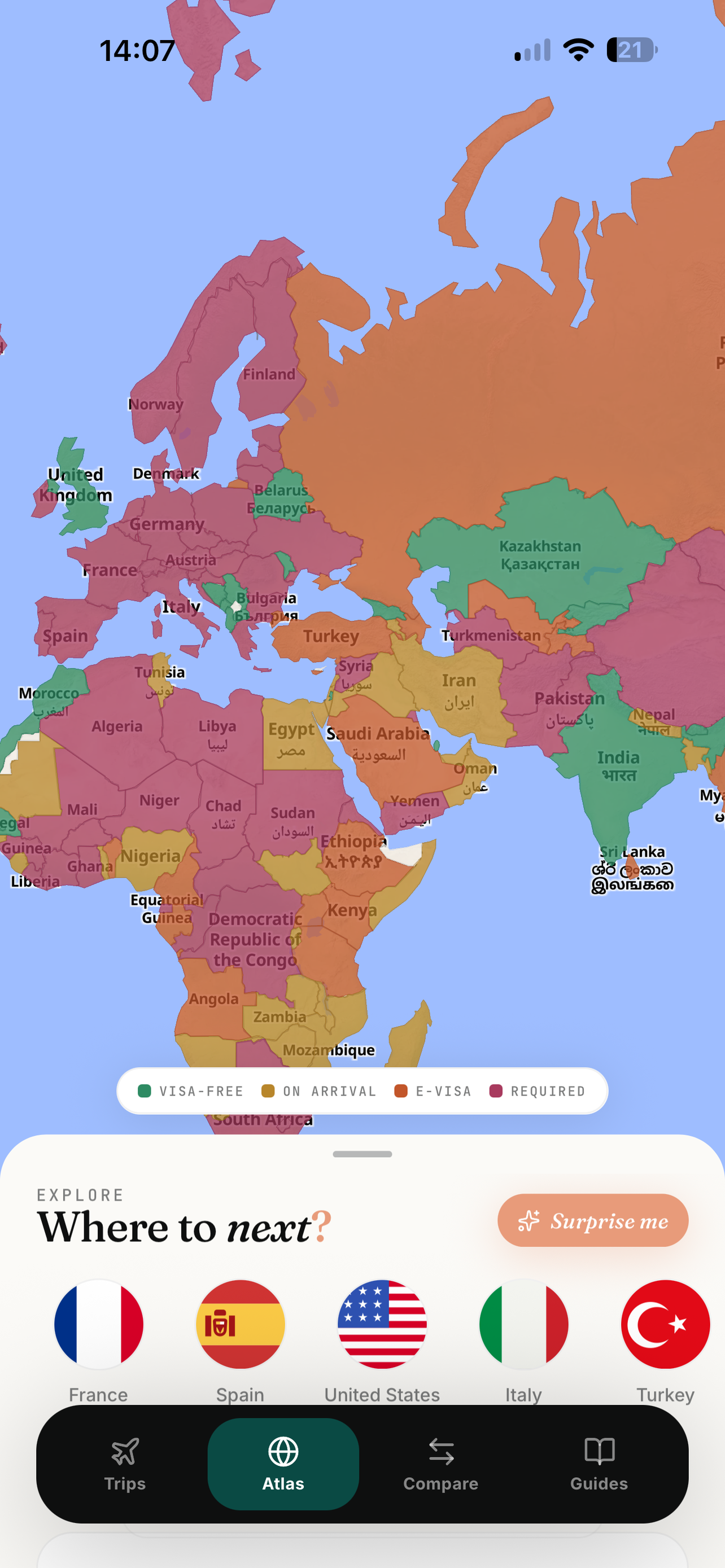 Visa Atlas screenshot 2
