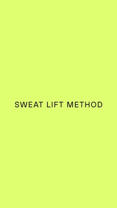 Sweat Lift Method Screenshot