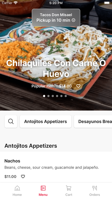 Tacos Don Misael iPhone screenshot 2 - Food & Drink app