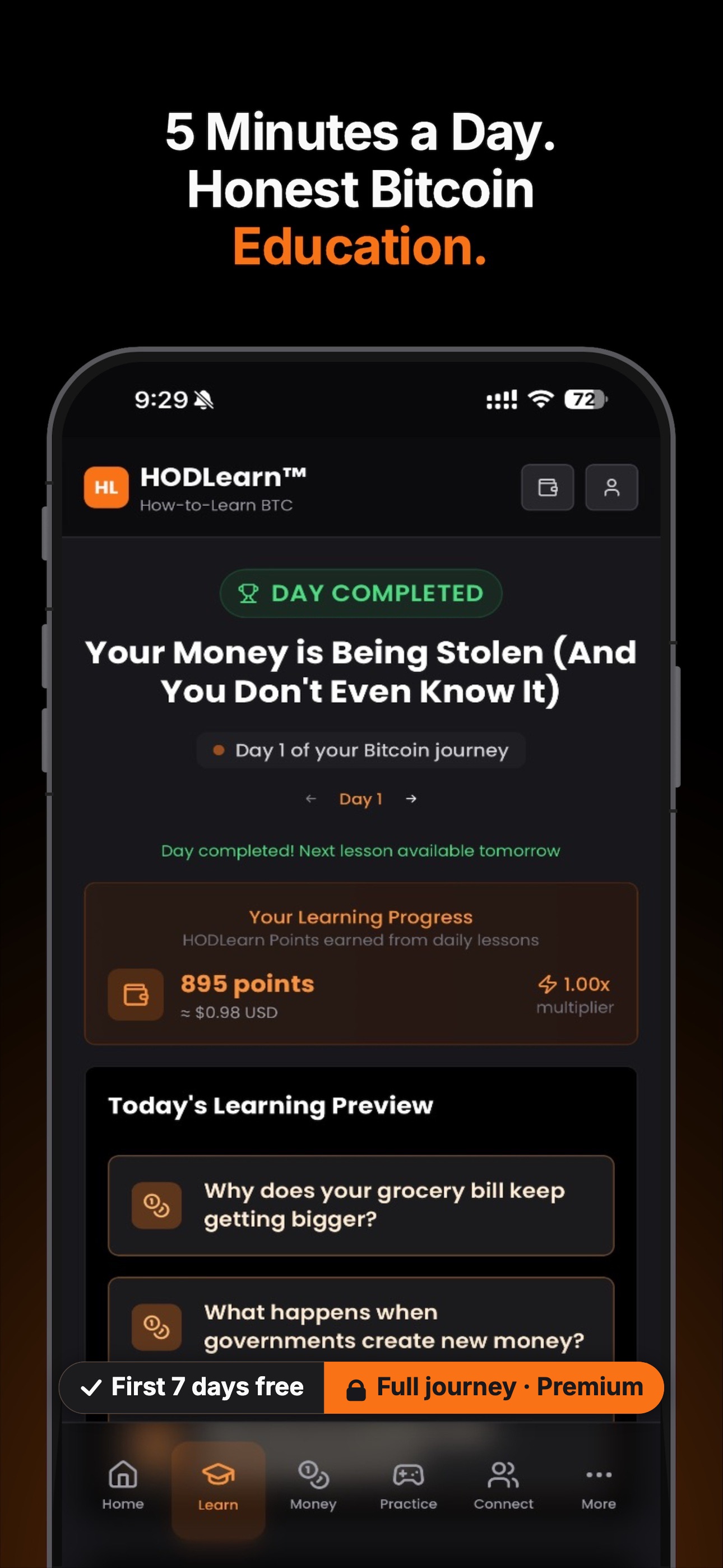 Screenshot 2 of HODLearn