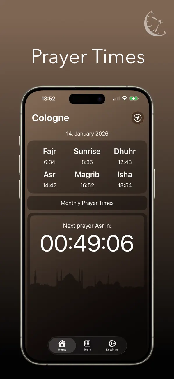 #1. Nur : Prayer Times, Quran (iOS) By: Mehmet Gungormus