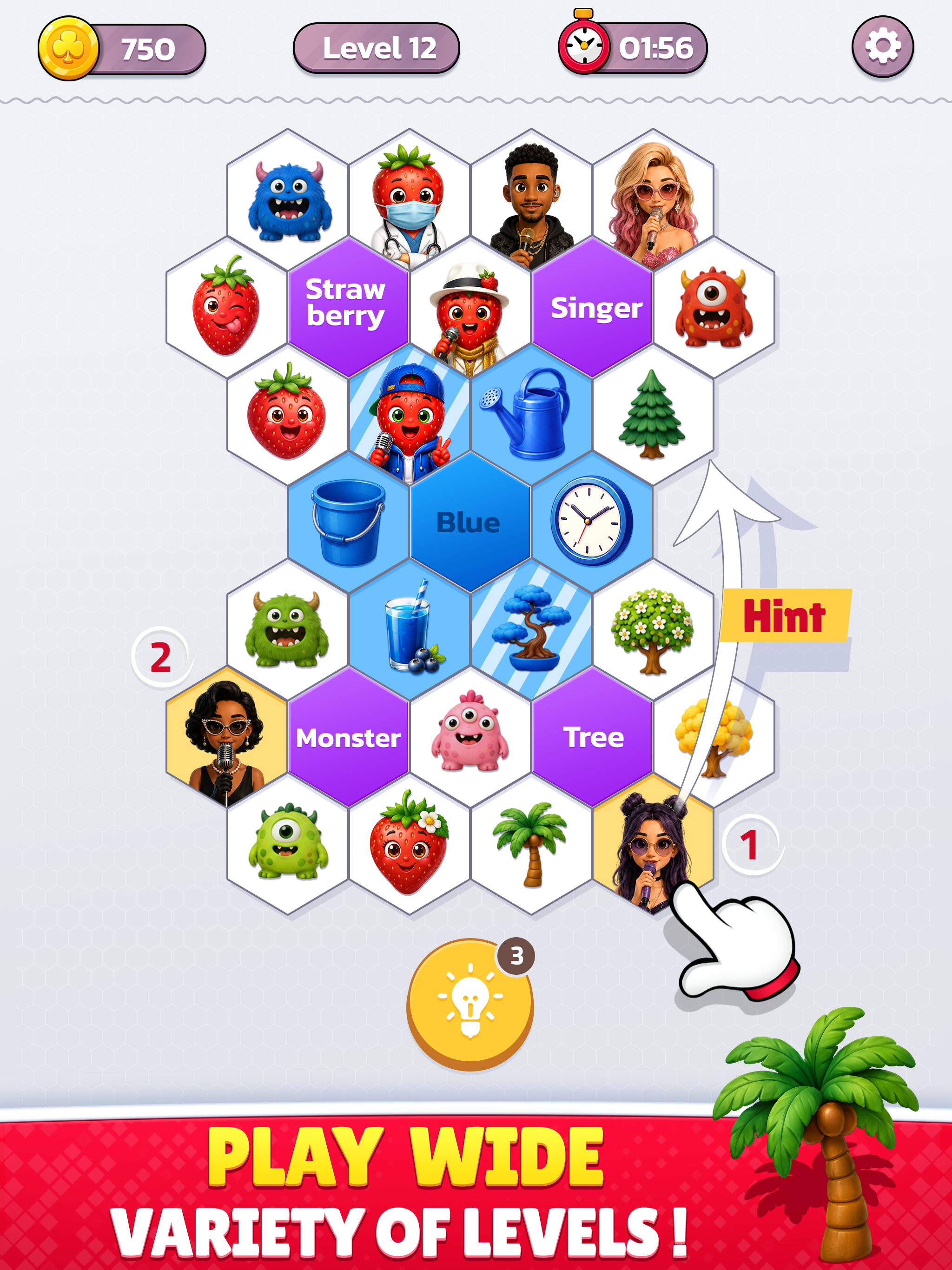 Hexa Category Sort: Emoji Game screenshot 6