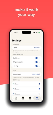 Daily English: Widget iPhone screenshot