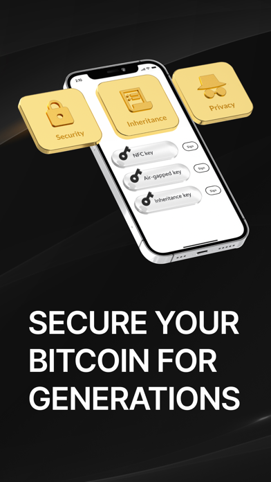 Nunchuk Bitcoin Wallet iPhone screenshot 1 - Finance app