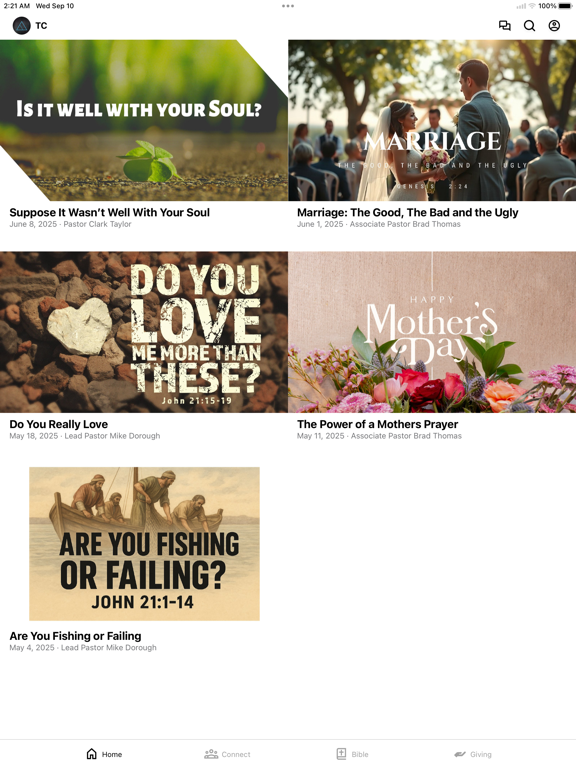 Transformation Church GA app screenshot 2