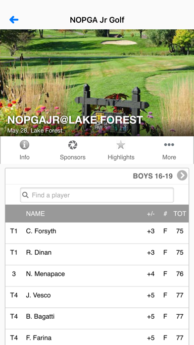 Northern Ohio PGA Junior Golf Screenshot