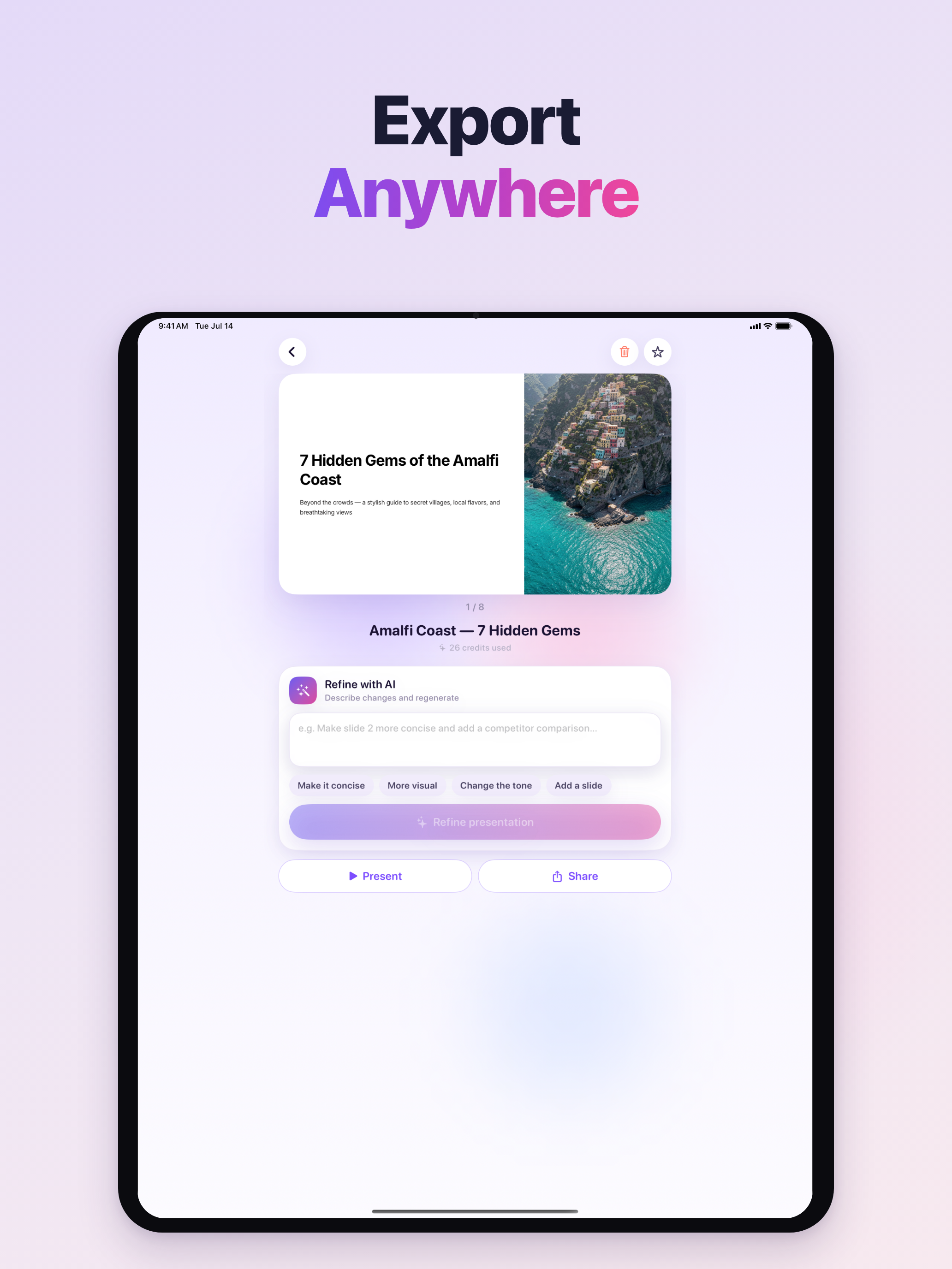 Gamma AI - Presentation Maker screenshot 10
