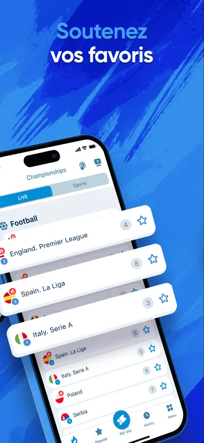 Screenshot 5 di 6 di 1xBet Cameroun: Paris Sportif