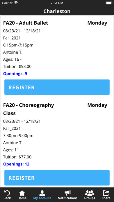 The DanceLife Center Screenshot