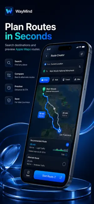 WayMind: Smart GPS & Trips screenshot 2