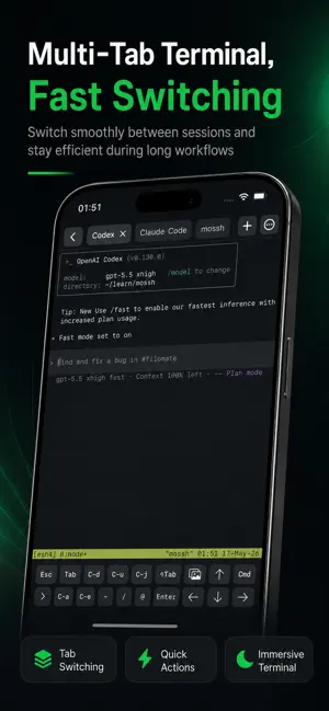Mossh: Codex SSH Terminal screenshot 2