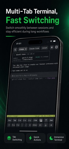 Mossh: Codex SSH Terminal Screenshot 2 of 4