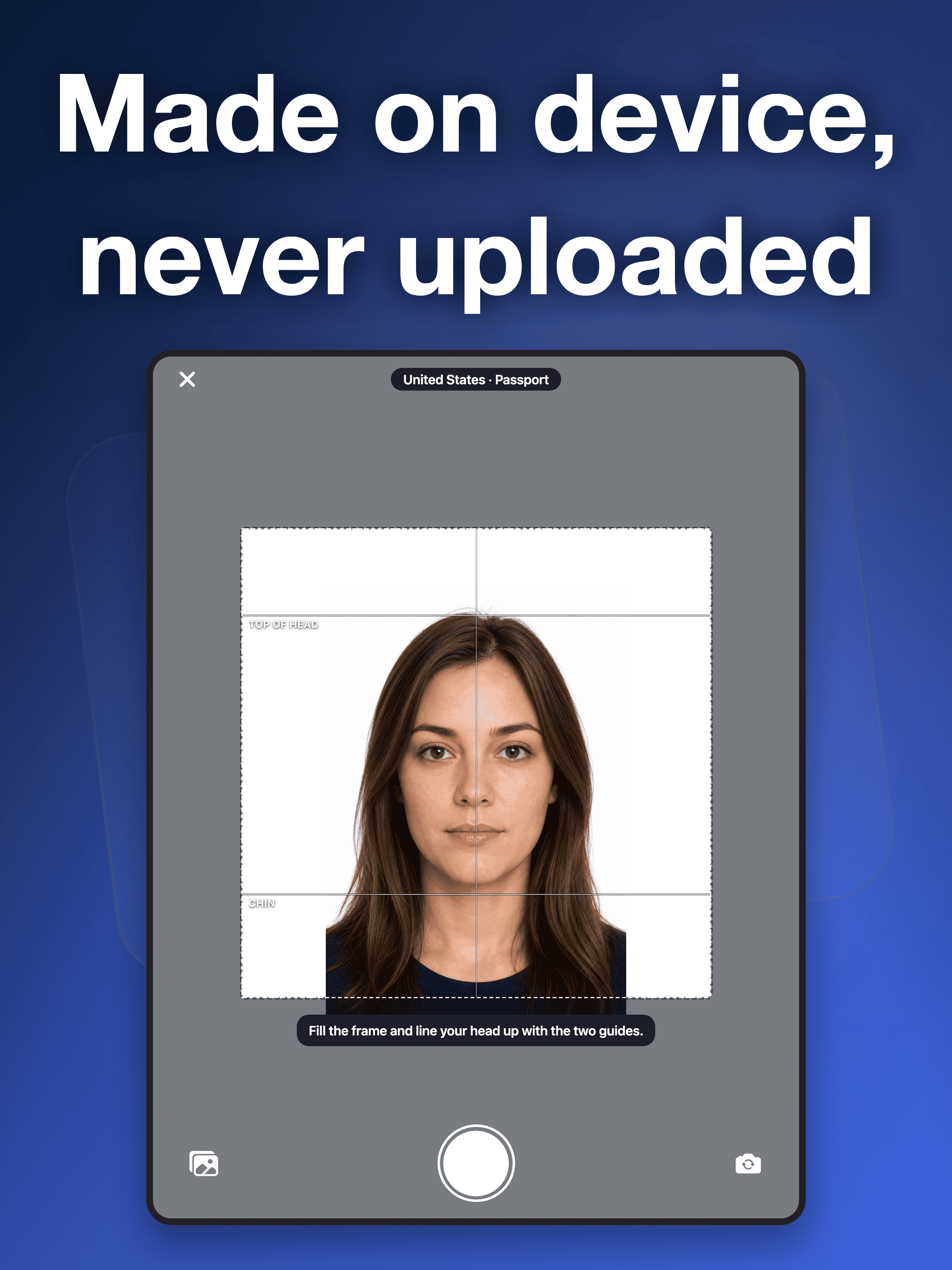 Passport Photo: ID Sizes screenshot 10