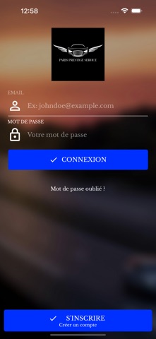 Paris prestige service screenshot