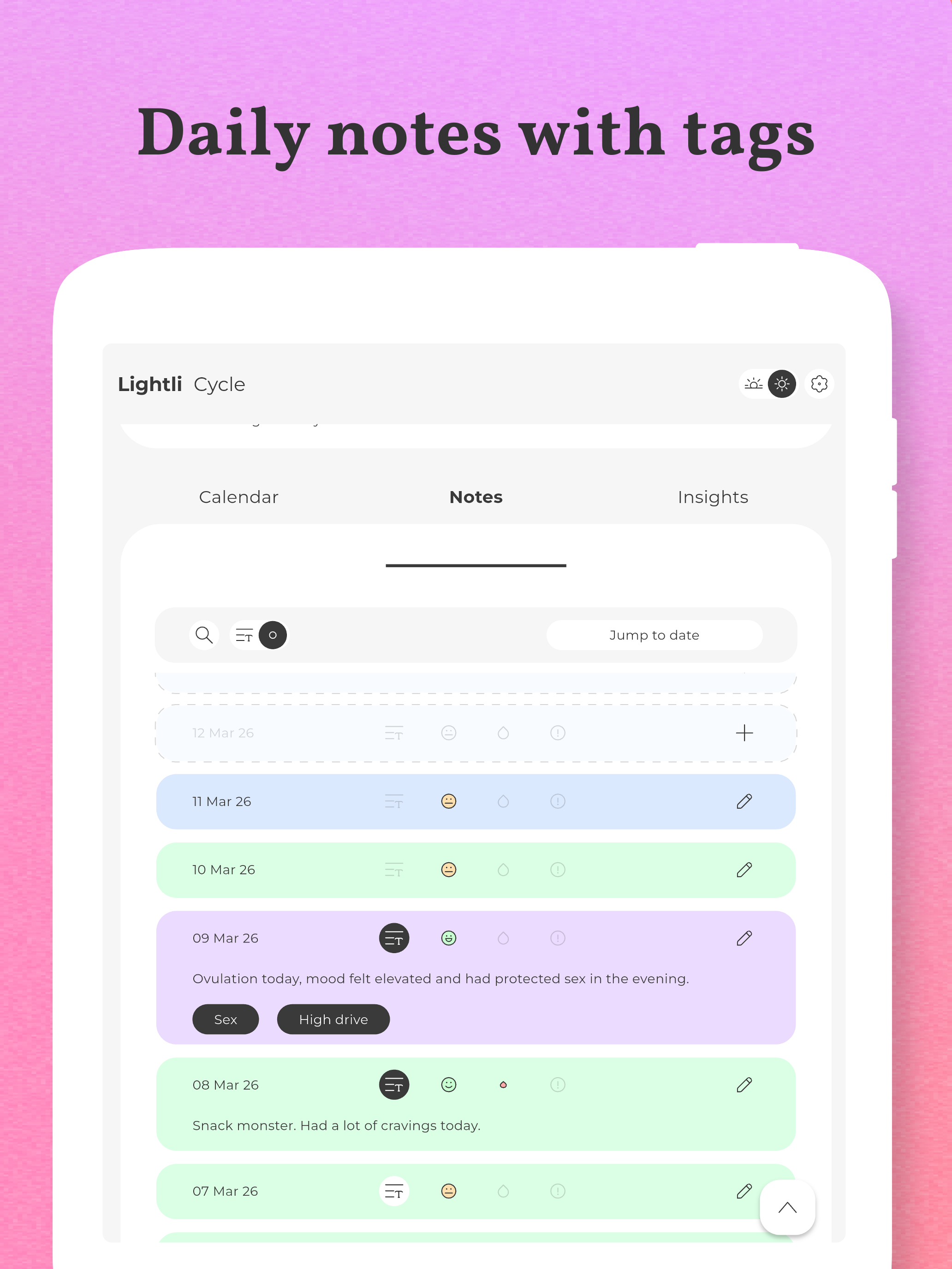 Cycle: period tracker