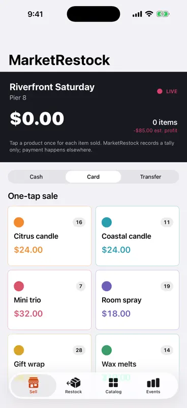 MarketRestock screenshot 1 of 3
