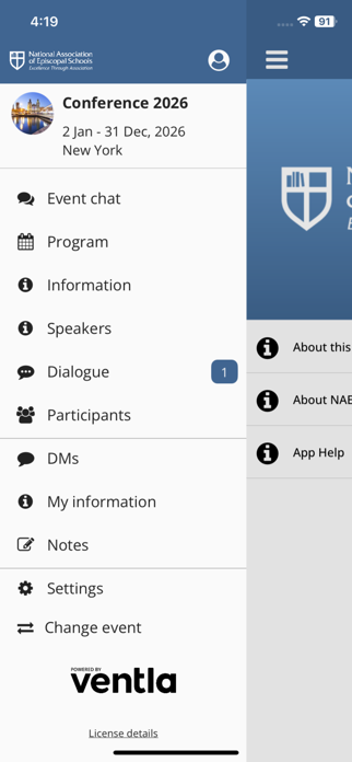 NAES Events Screenshot 1 of 2