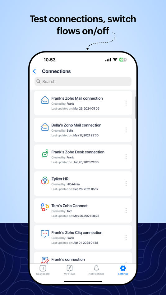 #5. Zoho Flow - App Integration (iOS) Podle: Zoho Corporation