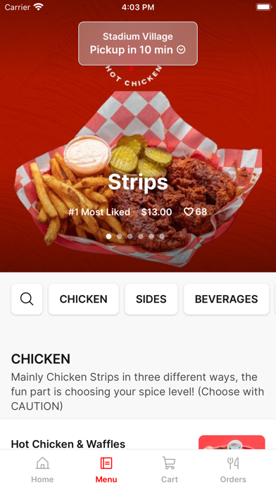 Nashville Coop iPhone screenshot 2 - Food & Drink app
