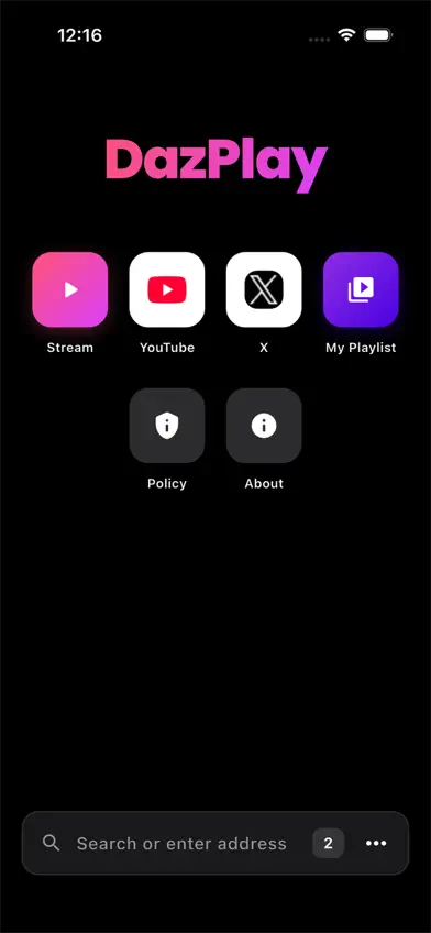 DazPlay: Private Web Player screenshot 2