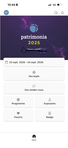 Patrimonia Events iPhone screenshot 1