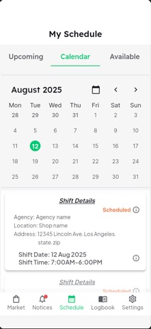 OnSchedule App screenshot
