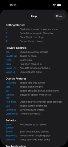 Mirror for Photoshop screenshot