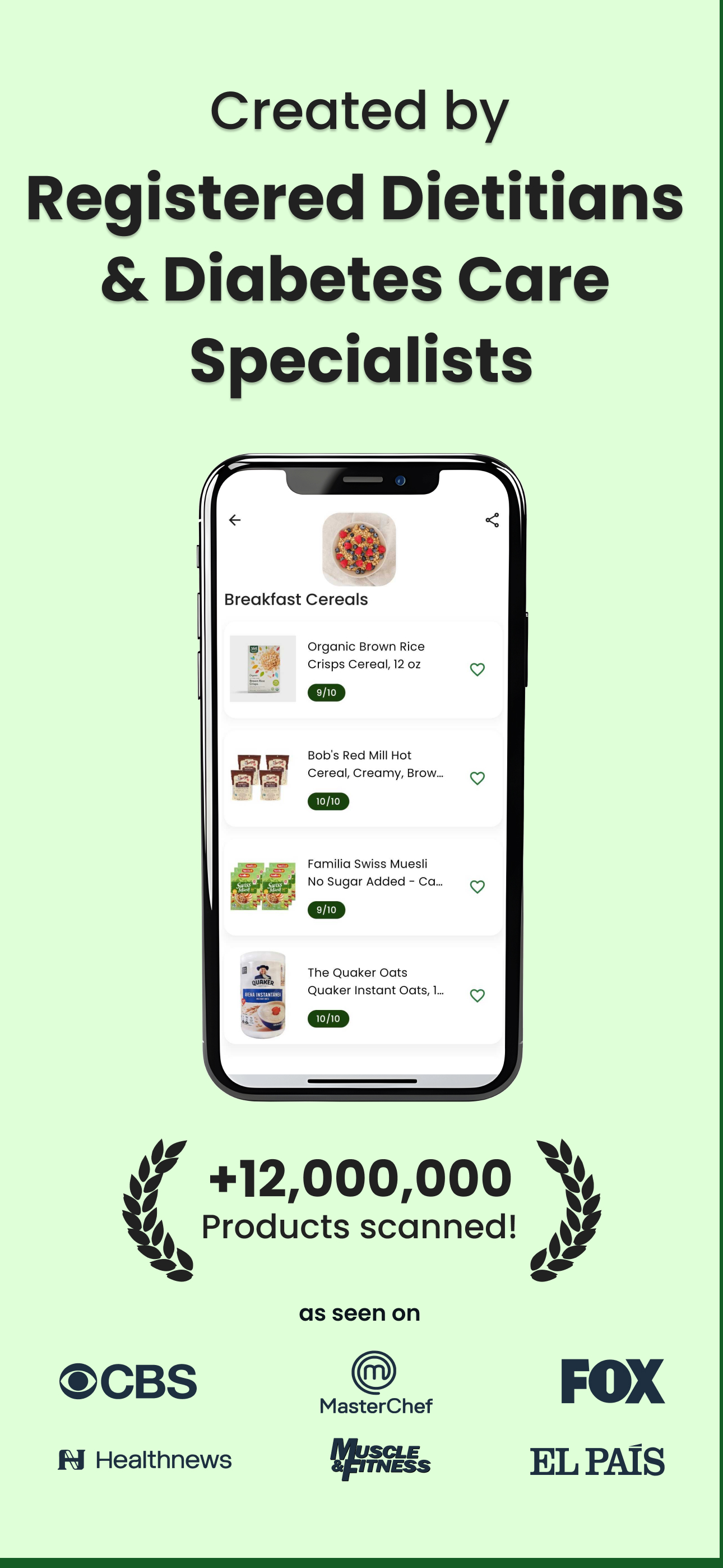 Diabetes food tracker - Gococo App Store screenshot