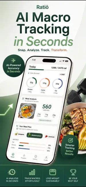 Ratiō - AI Calorie Tracker screenshot 1