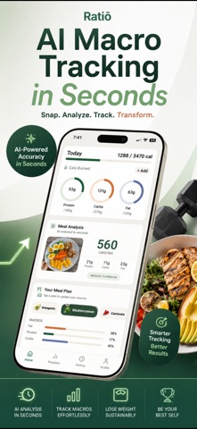 Ratiō - AI Calorie Tracker iPhone screenshot