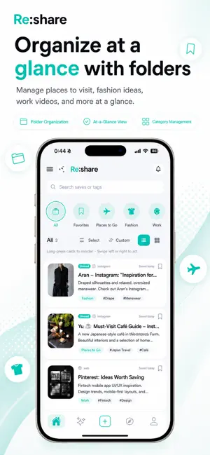 Re:share – AI Bookmark & Save screenshot 2
