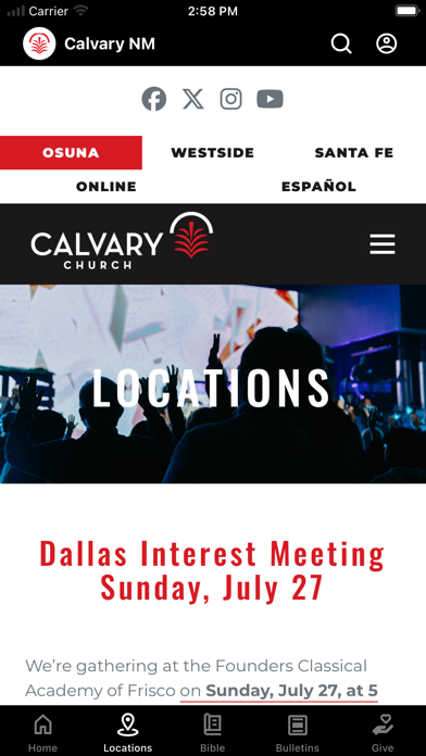 Screenshot 2 of Calvary Church NM App