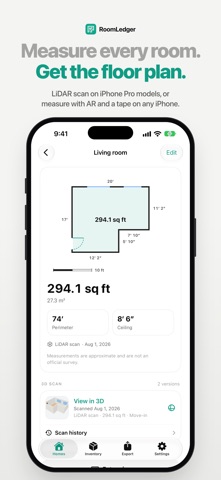 RoomLedger: Move-In Inspection screenshot 1