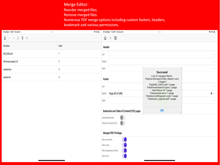 File Manager  PDF Merge Tool