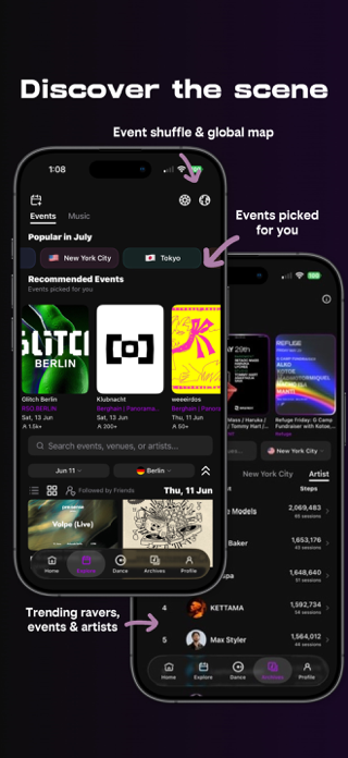 Mondaysover - Rave tracker Screenshot 4 of 6
