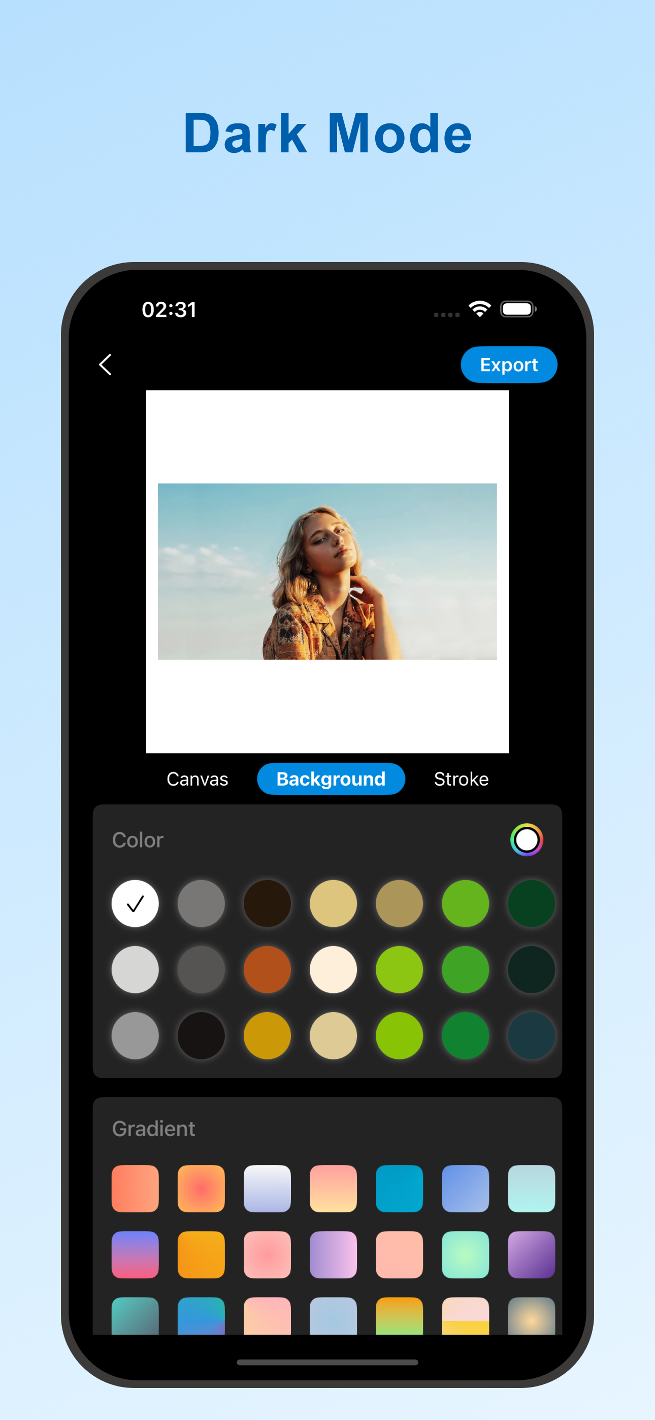 White Border - Image Card