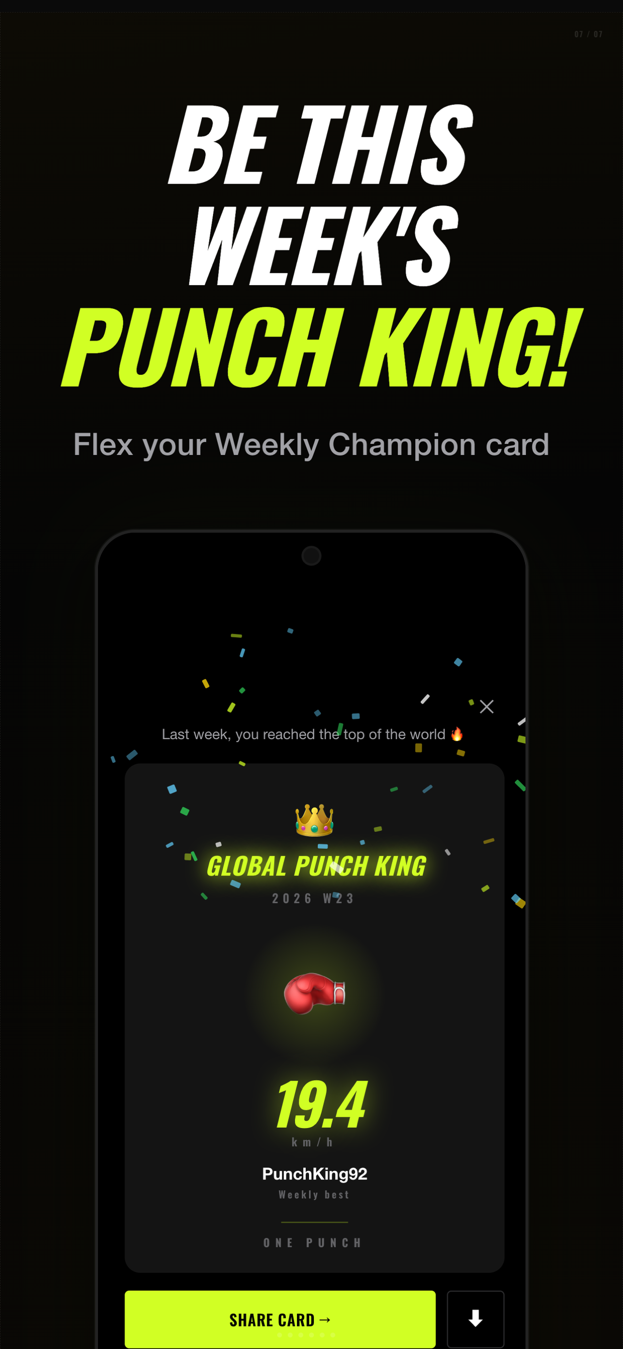 Punch Speed Test - One Punch