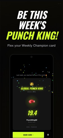 Punch Speed Test - One Punch iPhone screenshot