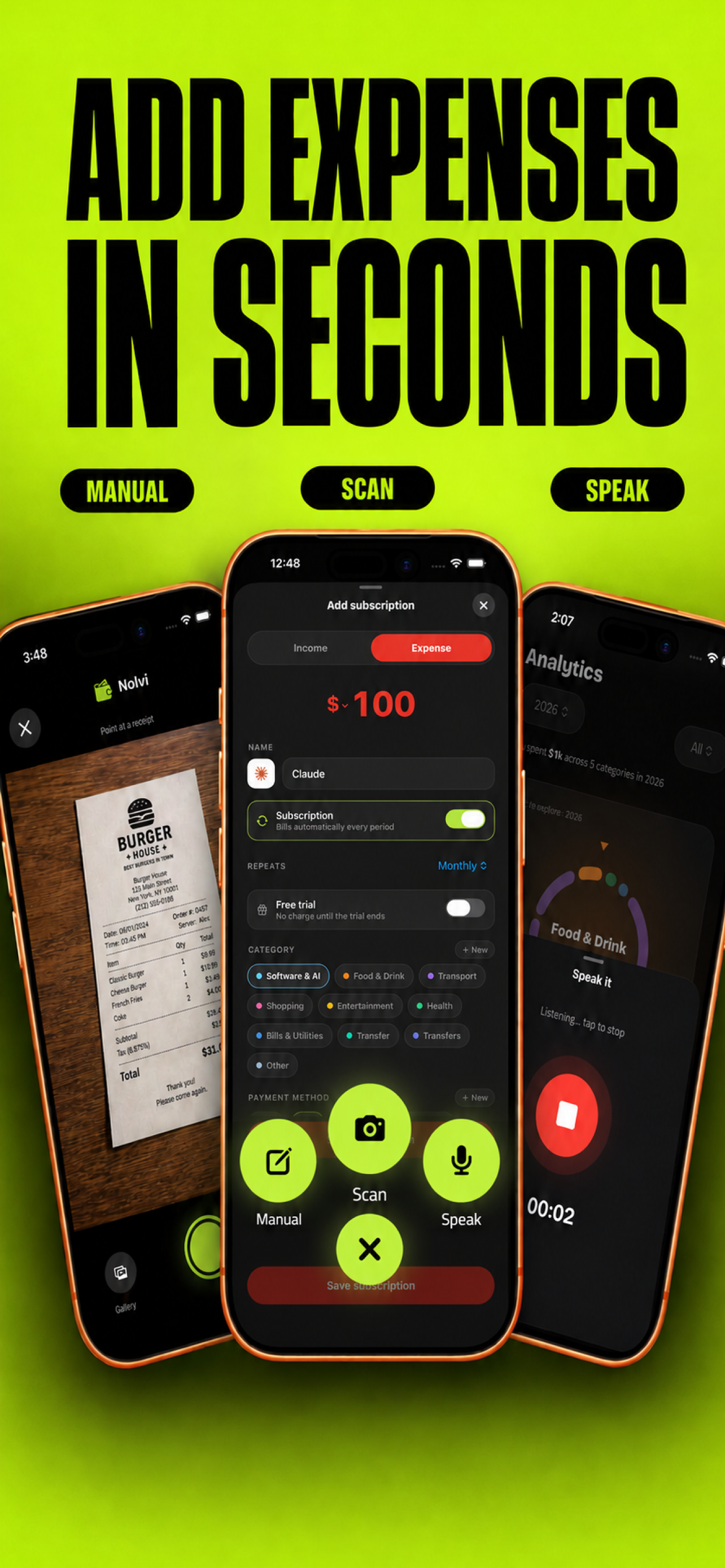 Nolvi - Budget & Expense AI screenshot 2