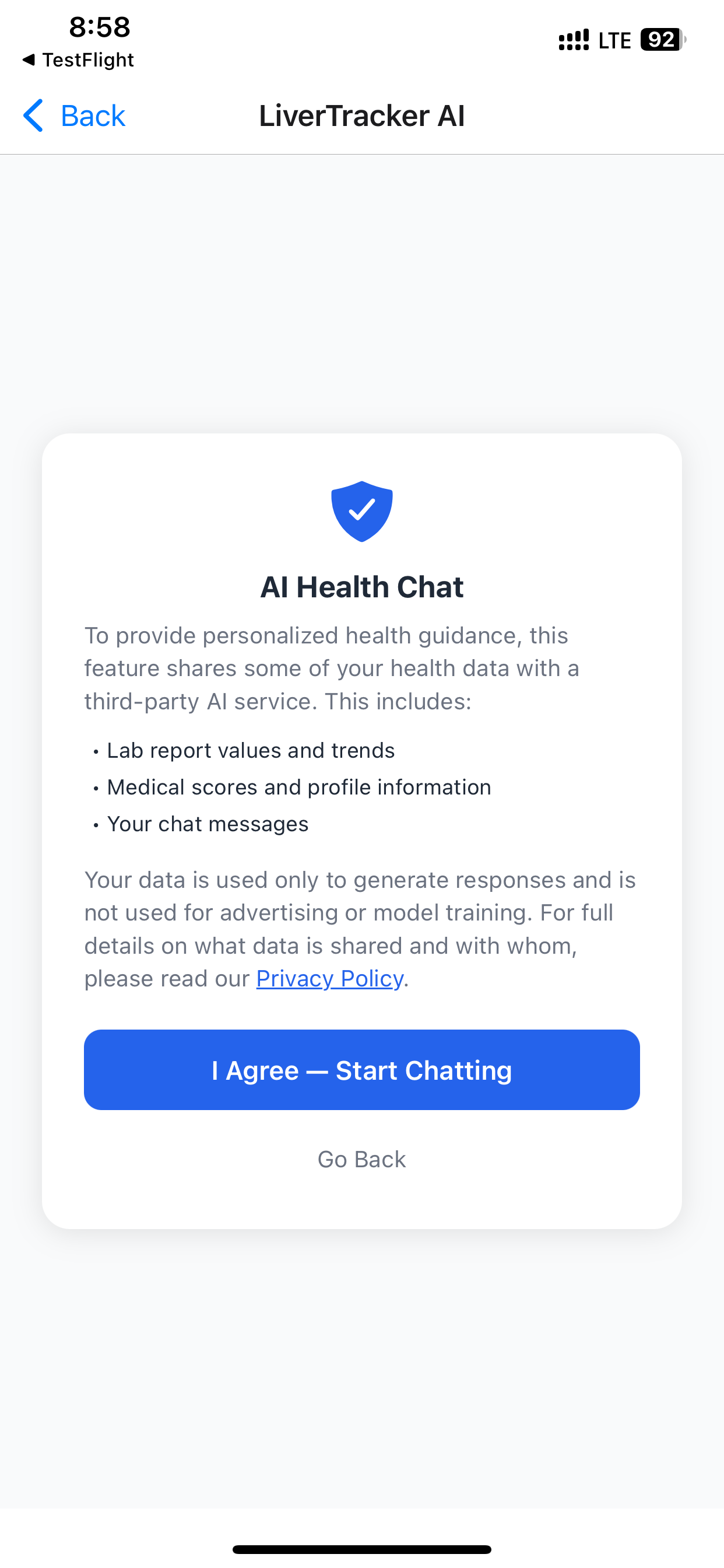 LiverTracker screenshot 3