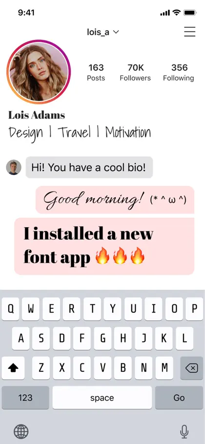 Font, Keyboard Skin for iPhone ekran görüntüsü 3 / 6